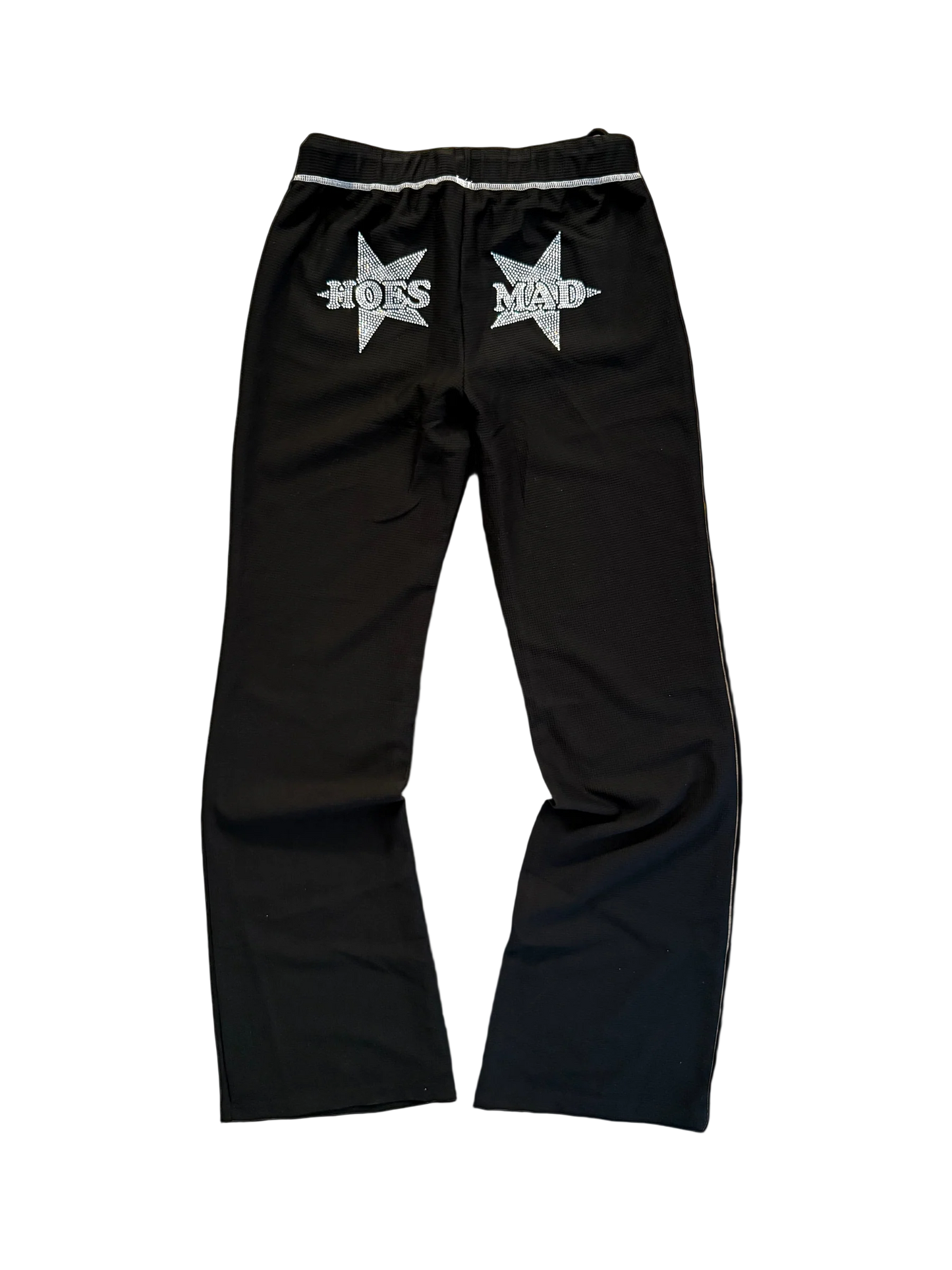 Hoesmad Rhinestone Waffle Trackpant ( Black )