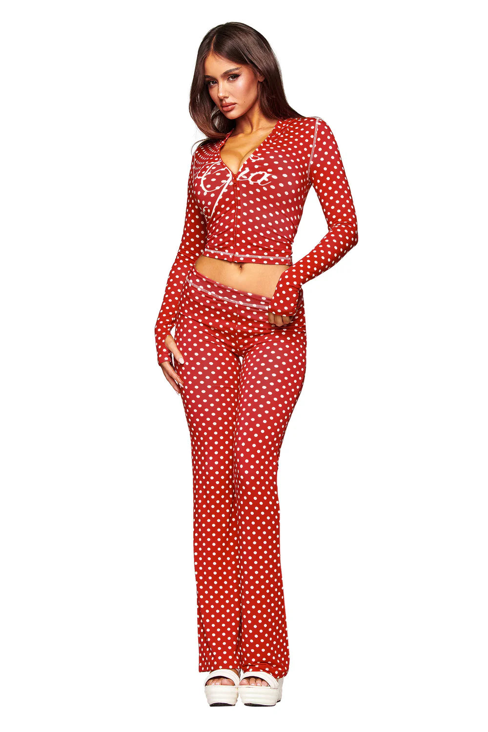I'AM GIA Blare Set — Red Polka Dot