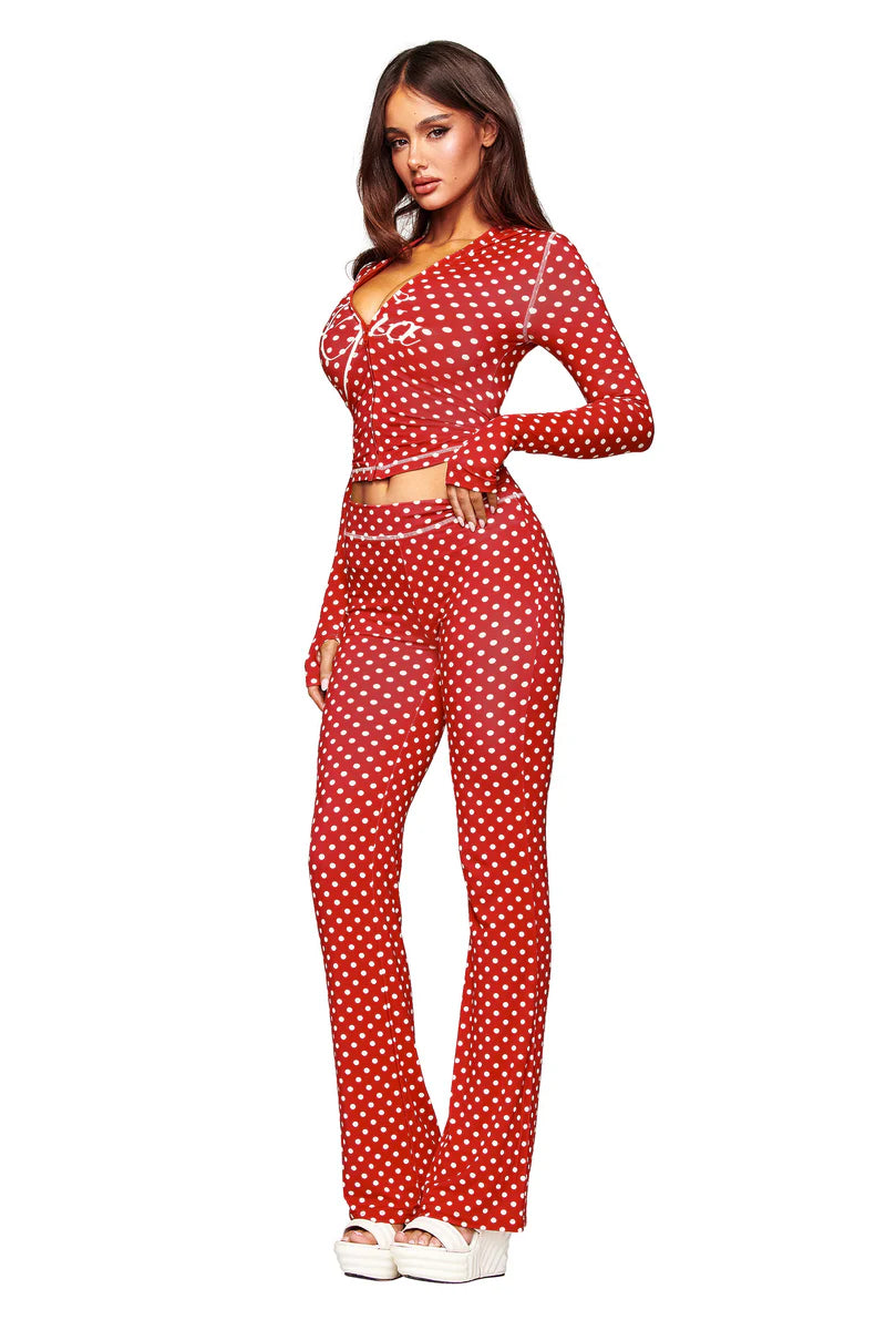 I'AM GIA Blare Set — Red Polka Dot